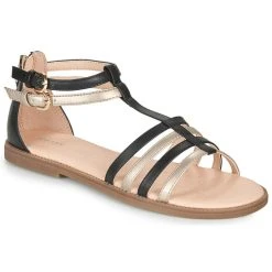 Geox SANDAL KARLY GIRL Couleur Noir / Doré