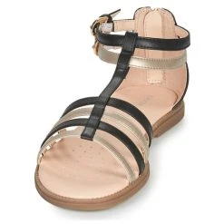 Geox SANDAL KARLY GIRL Couleur Noir / Doré -Geox Boutique 16396527 500 C