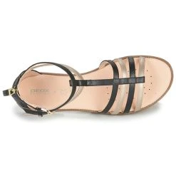 Geox SANDAL KARLY GIRL Couleur Noir / Doré -Geox Boutique 16396527 500 F
