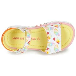 Agatha Ruiz De La Prada SMILES Couleur Blanc / Multicolor -Geox Boutique 16536759 500 F