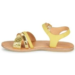 Geox J SANDAL EOLIE GIRL Couleur Jaune / Doré -Geox Boutique 18418955 500 D