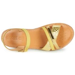 Geox J SANDAL EOLIE GIRL Couleur Jaune / Doré -Geox Boutique 18418955 500 F