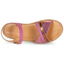 Geox J SANDAL EOLIE GIRL Couleur Rose / Doré -Geox Boutique 18418956 500 F