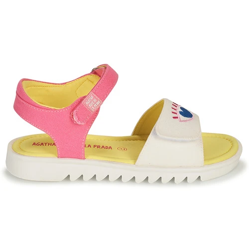 Agatha Ruiz De La Prada SMILEY Couleur Blanc / Rose 4 Agatha Ruiz De La Prada SMILEY Couleur Blanc / Rose – Image 2