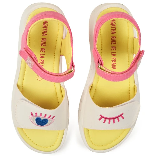 Agatha Ruiz De La Prada SMILEY Couleur Blanc / Rose 8 Agatha Ruiz De La Prada SMILEY Couleur Blanc / Rose – Image 6