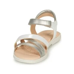Geox SANDAL KARLY GIRL Couleur Blanc / Argenté -Geox Boutique 18764320 500 C