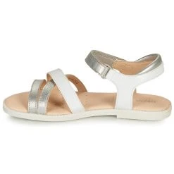 Geox SANDAL KARLY GIRL Couleur Blanc / Argenté -Geox Boutique 18764320 500 D