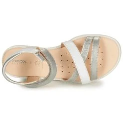 Geox SANDAL KARLY GIRL Couleur Blanc / Argenté -Geox Boutique 18764320 500 F