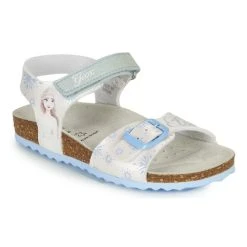 Geox ADRIEL GIRL Couleur Blanc / Bleu
