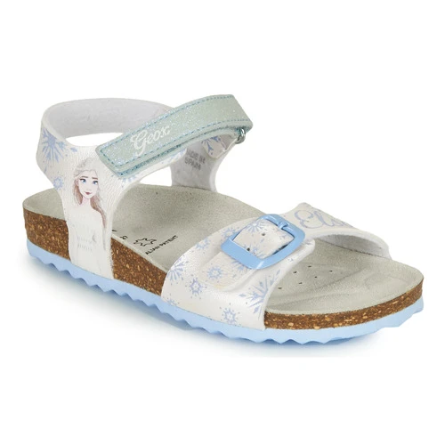 Geox ADRIEL GIRL Couleur Blanc / Bleu 3 Geox ADRIEL GIRL Couleur Blanc / Bleu