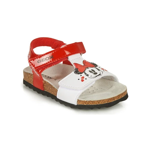 Geox SANDAL CHALKI GIRL Couleur Rouge / Blanc 3 Geox SANDAL CHALKI GIRL Couleur Rouge / Blanc