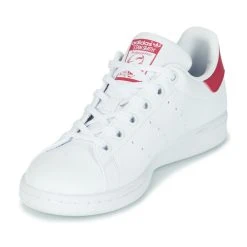 Adidas Originals STAN SMITH J ECO-RESPONSABLE Couleur Blanc / Rose -Geox Boutique 18898715 500 C