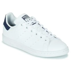 Adidas Originals STAN SMITH J ECO-RESPONSABLE Couleur Blanc / Marine Vegan