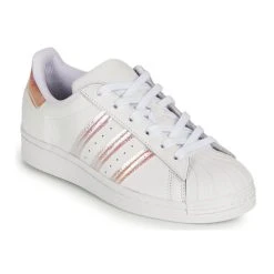 Adidas Originals SUPERSTAR J Couleur Blanc / Iridescent