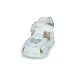 Geox B ELTHAN GIRL C Couleur Blanc / Argenté -Geox Boutique 21124611 500 C