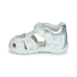 Geox B ELTHAN GIRL C Couleur Blanc / Argenté -Geox Boutique 21124611 500 D