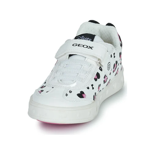 Geox J SKYLIN GIRL Couleur Blanc / Noir / Rose 5 Geox J SKYLIN GIRL Couleur Blanc / Noir / Rose – Image 3