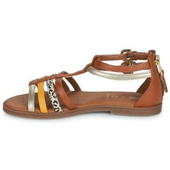 Geox J SANDAL KARLY GIRL Couleur Marron / Doré -Geox Boutique 21124702 500 D