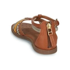 Geox J SANDAL KARLY GIRL Couleur Marron / Doré -Geox Boutique 21124702 500 E