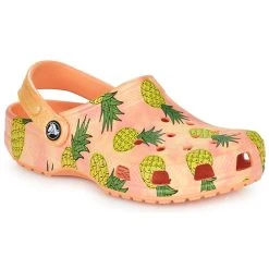 Crocs CLASSIC POOL PARTY CLOG K Couleur Rose / Jaune