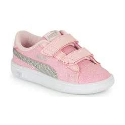 Puma SMASH V2 GLITZ GLAM V INF Couleur Rose / Gris