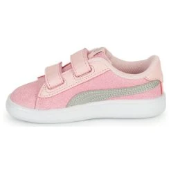 Puma SMASH V2 GLITZ GLAM V INF Couleur Rose / Gris -Geox Boutique 22258505 500 D