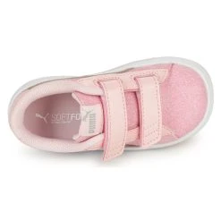 Puma SMASH V2 GLITZ GLAM V INF Couleur Rose / Gris -Geox Boutique 22258505 500 F