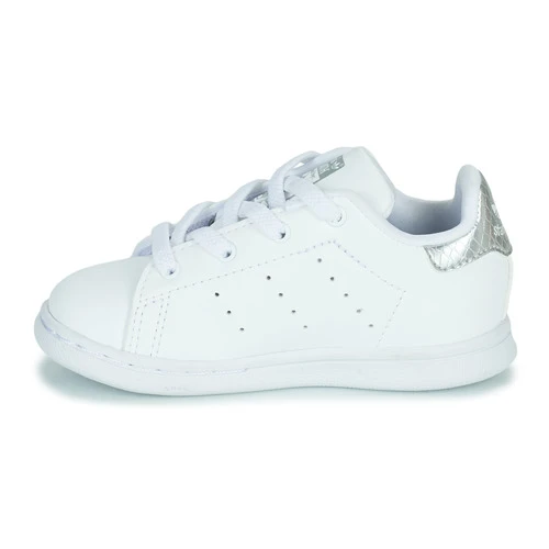 Adidas Originals STAN SMITH EL I Couleur Blanc / Argent 6 Adidas Originals STAN SMITH EL I Couleur Blanc / Argent – Image 4