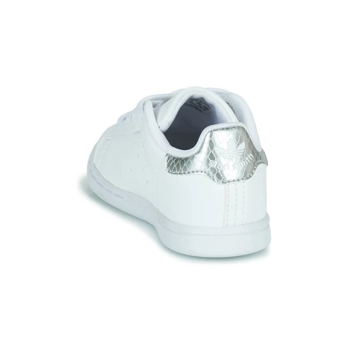 Adidas Originals STAN SMITH EL I Couleur Blanc / Argent 7 Adidas Originals STAN SMITH EL I Couleur Blanc / Argent – Image 5