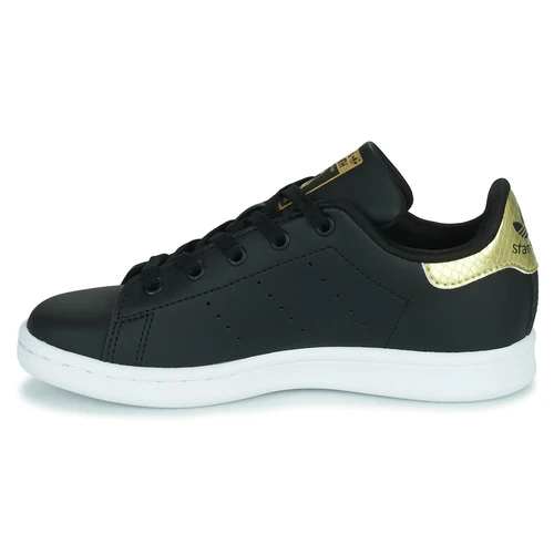 Adidas Originals STAN SMITH C Couleur Noir / Doré 6 Adidas Originals STAN SMITH C Couleur Noir / Doré – Image 4