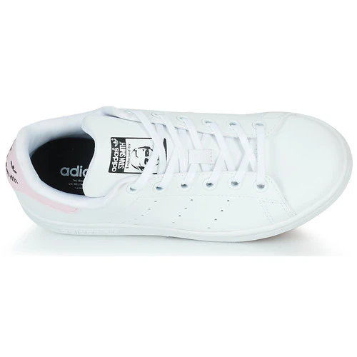 Adidas Originals STAN SMITH J Couleur Blanc / Rose 8 Adidas Originals STAN SMITH J Couleur Blanc / Rose – Image 6