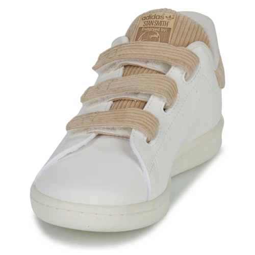 Adidas Originals STAN SMITH CF C Couleur Blanc / Beige 5 Adidas Originals STAN SMITH CF C Couleur Blanc / Beige – Image 3