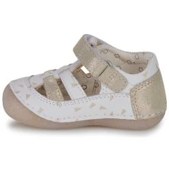 Kickers SUSHY Couleur Blanc / Doré -Geox Boutique 23822155 500 D