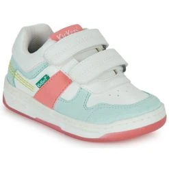 Kickers KALIDO Couleur Blanc / Bleu / Rose