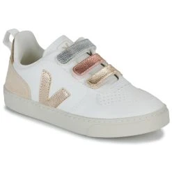 Veja SMALL V-10 Couleur Blanc / Rose