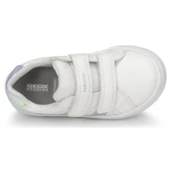 Geox J DJROCK GIRL A Couleur Blanc / Iridescent -Geox Boutique 24229054 500 F