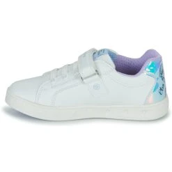 Geox J SKYLIN GIRL D Couleur Blanc / Iridescent / Argenté -Geox Boutique 24229060 500 D