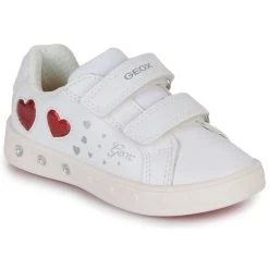 Geox J SKYLIN GIRL A Couleur Blanc / Rouge