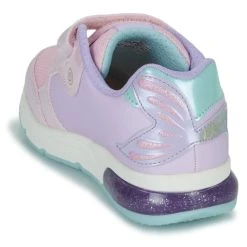 Geox J SPACECLUB GIRL A Couleur Blanc / Violet -Geox Boutique 24229065 500 E