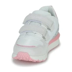 Geox J FASTICS GIRL Couleur Blanc / Rose / Argenté -Geox Boutique 24229118 500 C