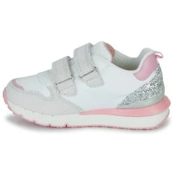 Geox J FASTICS GIRL Couleur Blanc / Rose / Argenté -Geox Boutique 24229118 500 D