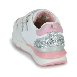Geox J FASTICS GIRL Couleur Blanc / Rose / Argenté -Geox Boutique 24229118 500 E