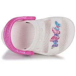 Crocs CLASSIC EMBELLISHED SANDAL T Couleur Blanc / Violet -Geox Boutique 24300385 500 F