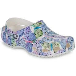 Crocs CLASSIC BUTTERFLY CLOG K Couleur Blanc / Violet