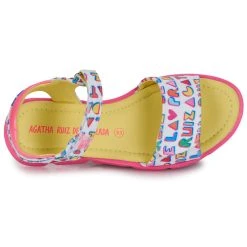 Agatha Ruiz De La Prada SMILEN Couleur Blanc / Rose -Geox Boutique 24897843 500 F